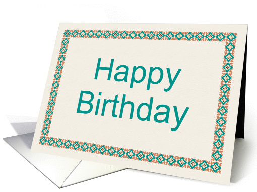 Happy Birthday card (79362)