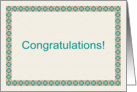 Congratulations card