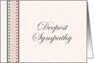 Deepest Sympathy card