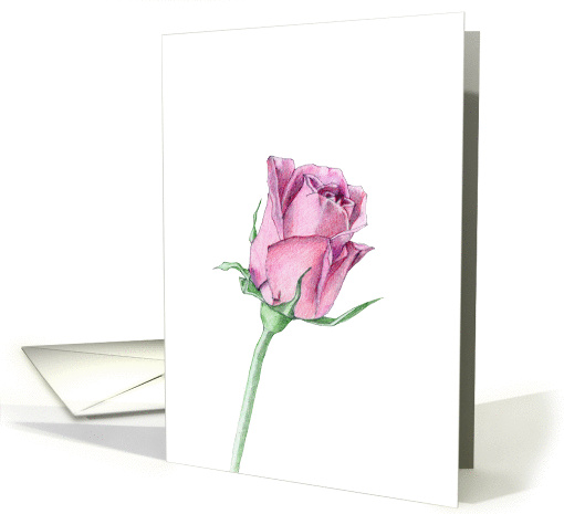 Pink Rose card (81523)
