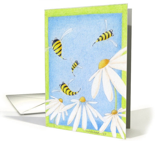 Bee Happy card (84656)