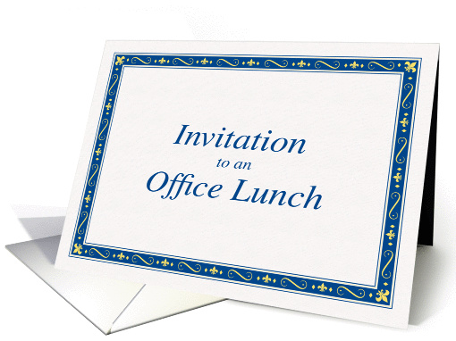 Invitation to an Office Lunch card (85682)