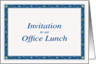 Invitation to an Office Lunch card