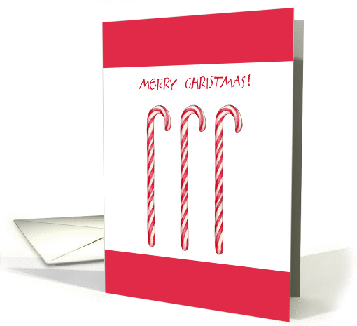 Candy Cane Christmas card (85857)