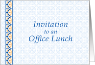 Invitation to an Office Lunch card