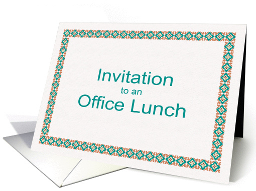 Invitation to an Office Lunch card (86134)
