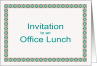 Invitation to an Office Lunch card