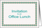 Invitation to an Office Lunch card