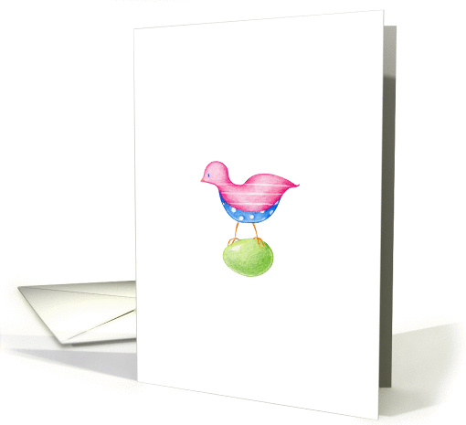 Pink Bird Congratulations card (86170)