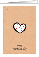 Dotty Hearts kraft Valentine’s Day Card