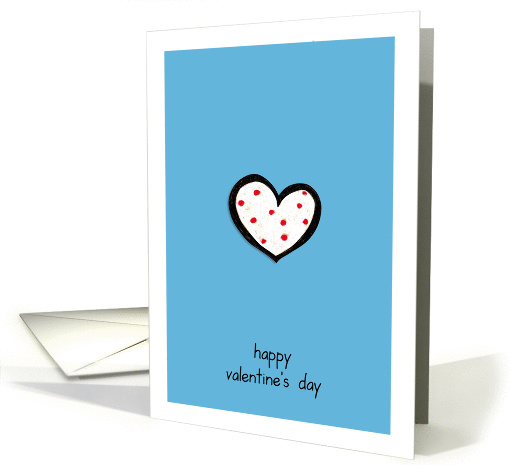 Dotty Hearts turquoise Valentine's Day card (896892)