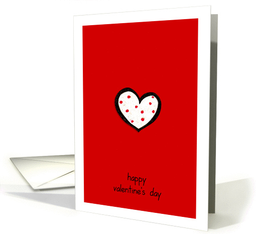 Dotty Hearts red Valentine's Day card (896893)