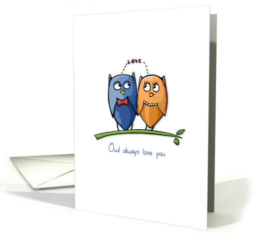 Owl Love Valentine's Day card (901923)