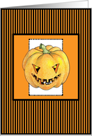 Halloween Stripes Orange card