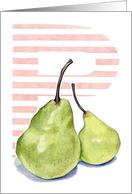 P is for Pear card