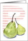 P is for Pear card