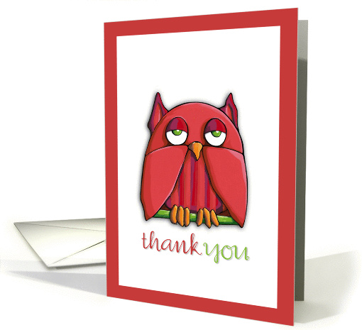 Red Owl Thank You card (909682)