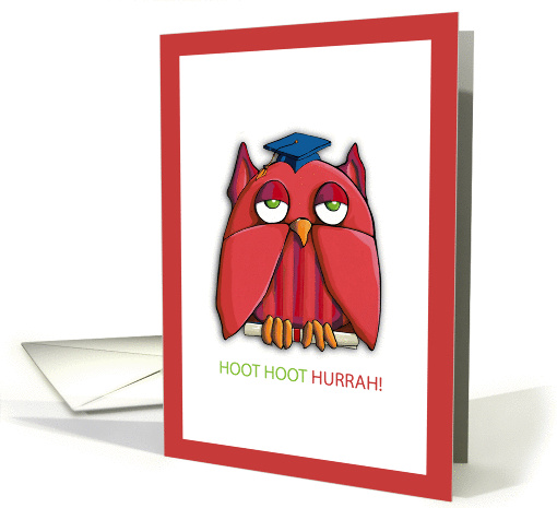 Red Owl Graduation Congratulations card (909694)