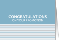 Cornflower Stripe Promotion Congratulations Card