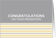 Amber Stripe Promotion Congratulations Card