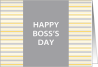 Amber Stripe Happy Boss’s Day Card