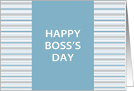 Cornflower Stripe Happy Boss’s Day Card