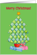 Woven Christmas Tree card