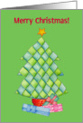 Woven Christmas Tree card