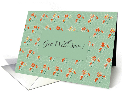 Naila Floral Batik Get Well card (957569)