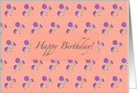 Tula Floral Batik Birthday Card
