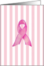 Pink Ribbon (donation to charity) card