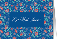 Aiyana Floral Batik Get Well Card
