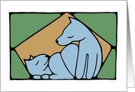 Cat & Dog (donate to SPCA) card