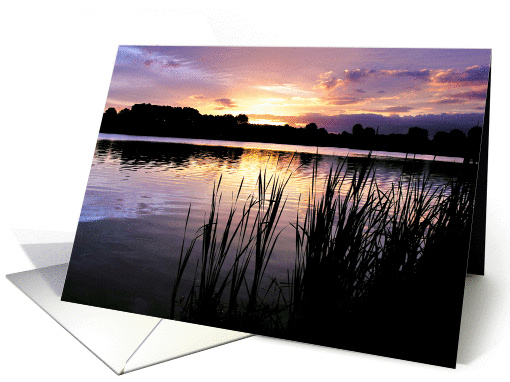 Mauve Sunrise card (49924)