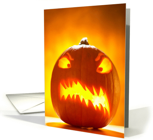 Happy Halloween- Scary Jack O' Lantern card (262073)