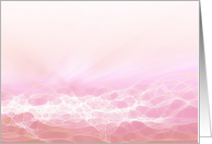 Breast Cancer- Breast Exam Reminder (Pink Abstract Wave) card