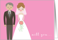 Walk Me Down the Aisle Wedding Card