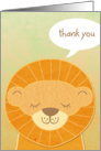 Cute Kids Lion Thank You Cards
