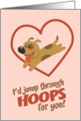 Jump Through Hoops Valentine’s Day Card