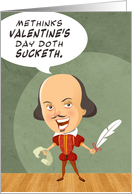 Shakespeare’s Not in Love Anti-Valentine’s Day card