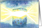 Watercolor Birthday Box card