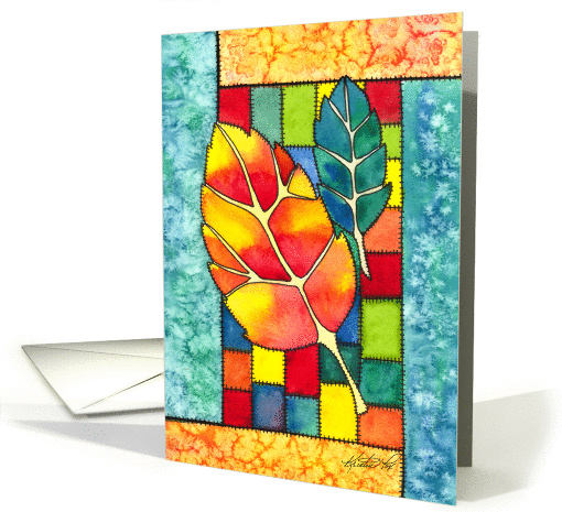 Autumn Quilt card (54229)