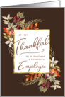 Thankful Fall Foliage Thanksgiving Greeting for Employee card