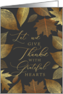 Let Us Give Thanks Thanksgiving Holiday Business Greeting card