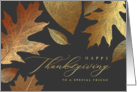 Happy Thanksgiving to a Special Friend Holiday Greeting card