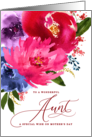 Happy Mother’s Day Watercolor Bouquet to Aunt card