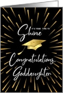 Graduation Time to Shine Gold Fireworks Congratulations Goddaughter card