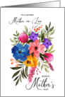 Happy Mother’s Day Mother in Law Pastel Watercolor Bouquet card