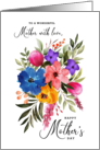 Happy Mother’s Day Mother Pastel Watercolor Bouquet card
