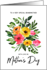 Mother’s Day Grandmother Watercolor Floral Bouquet card